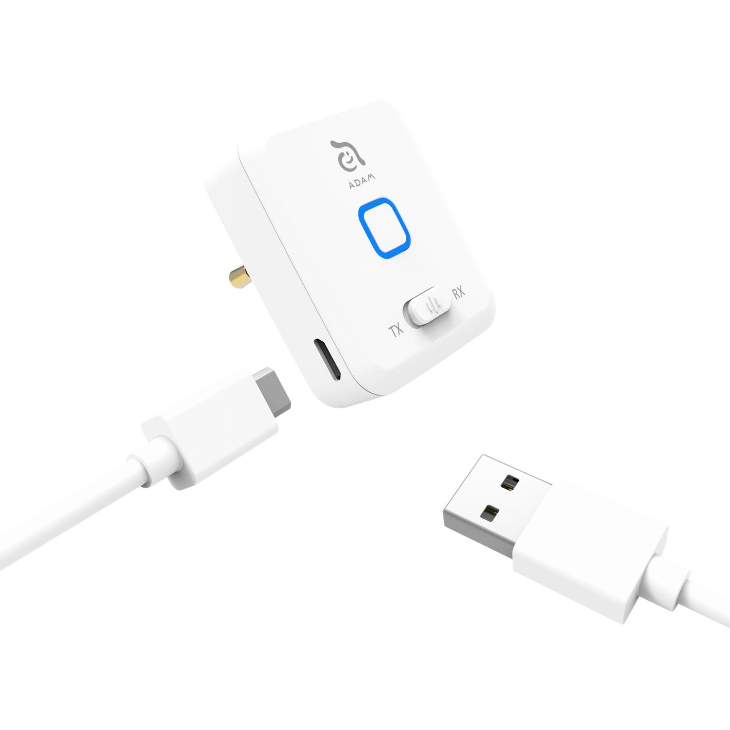 Transmisor wireless para Airpods Eve Adam Elements Blanco-4