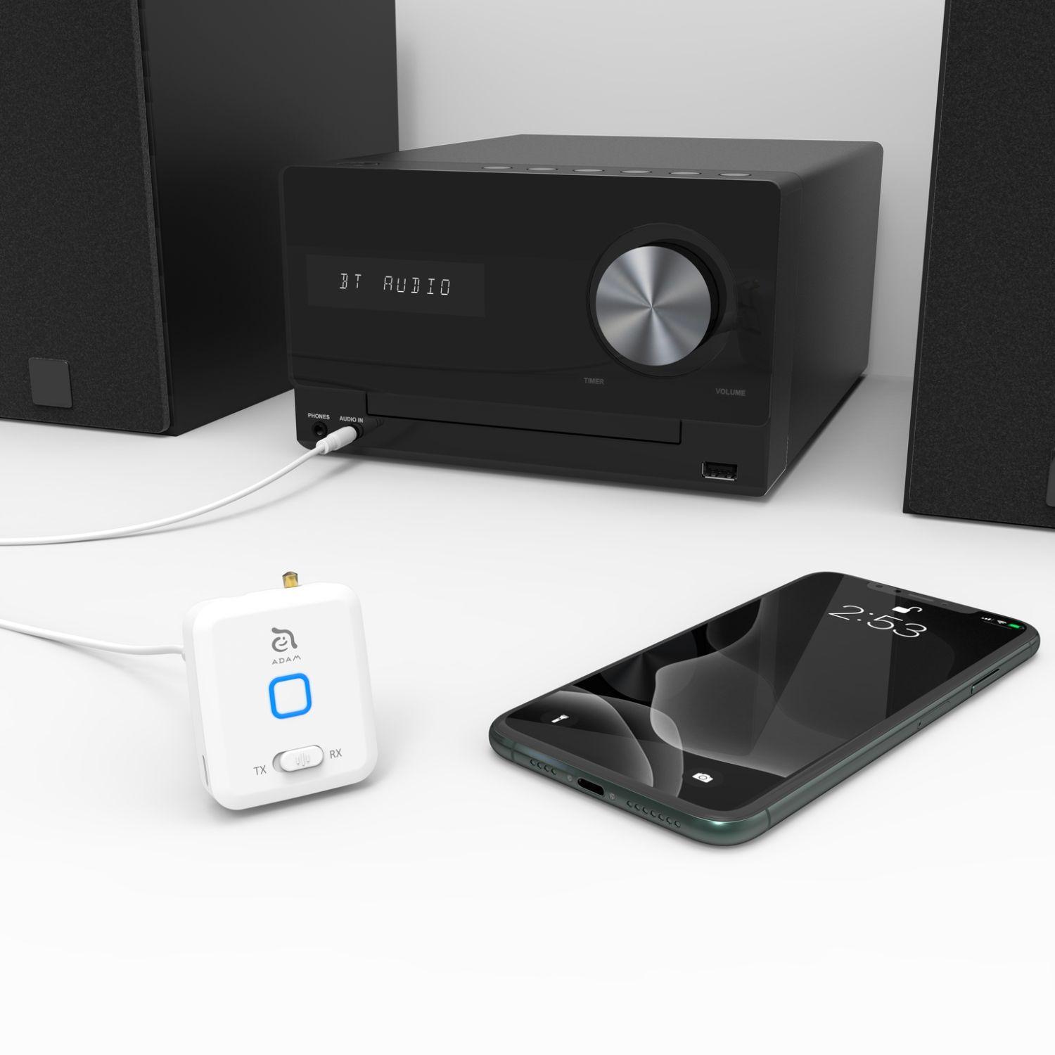 Transmisor wireless para Airpods Eve Adam Elements Blanco-7