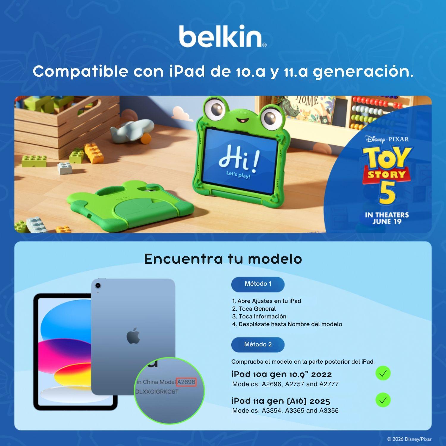 Funda para iPad 10a y 11a Gen Diseño Lilypad Toy Story 5-6