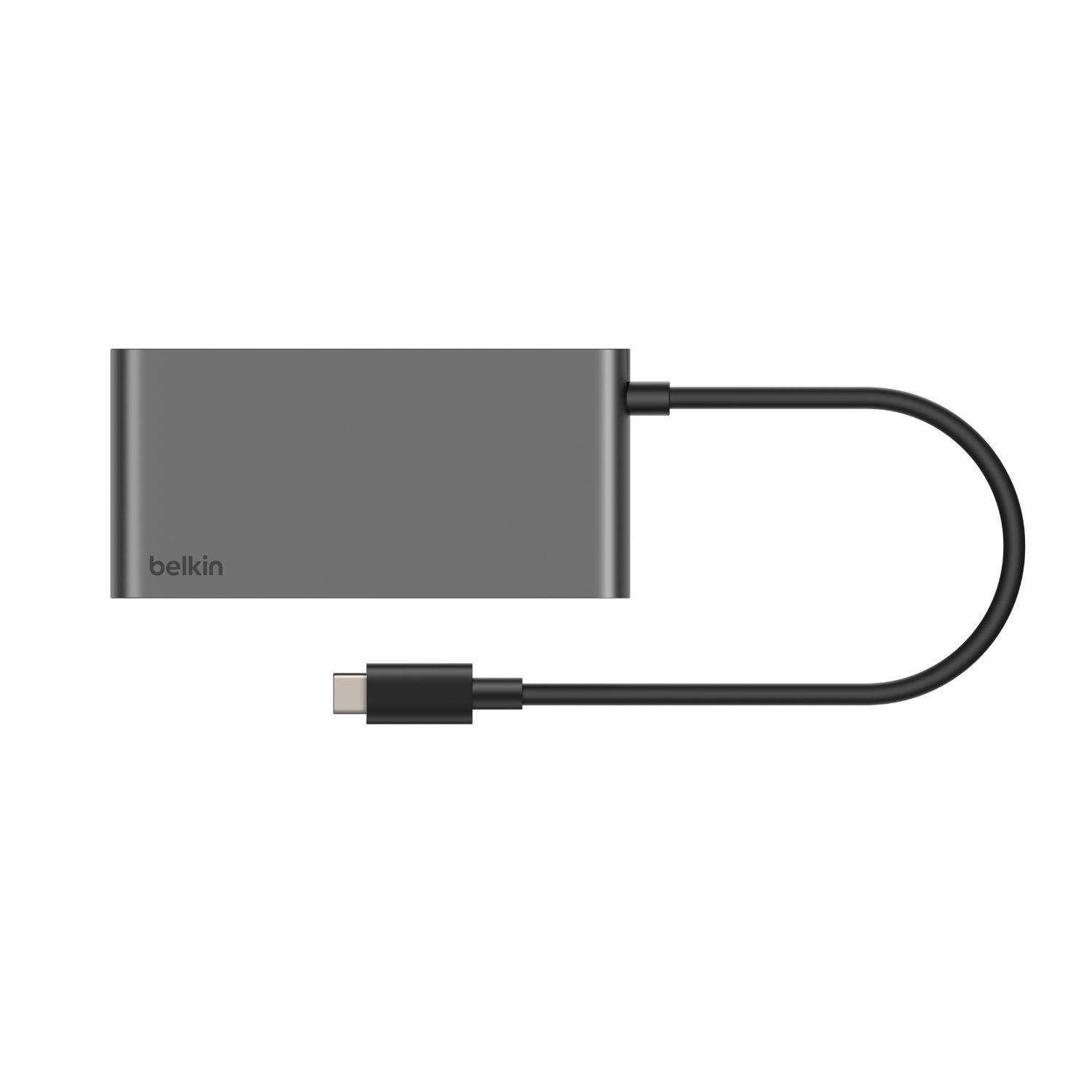 Hub USB-C de 5 puertos gris espacial-2