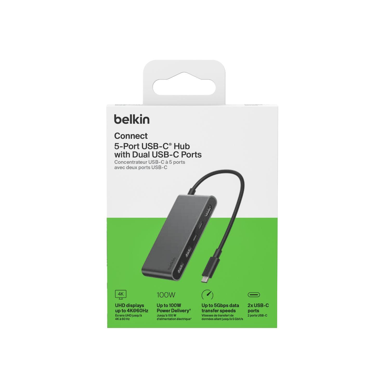 Hub USB-C de 5 puertos gris espacial-7