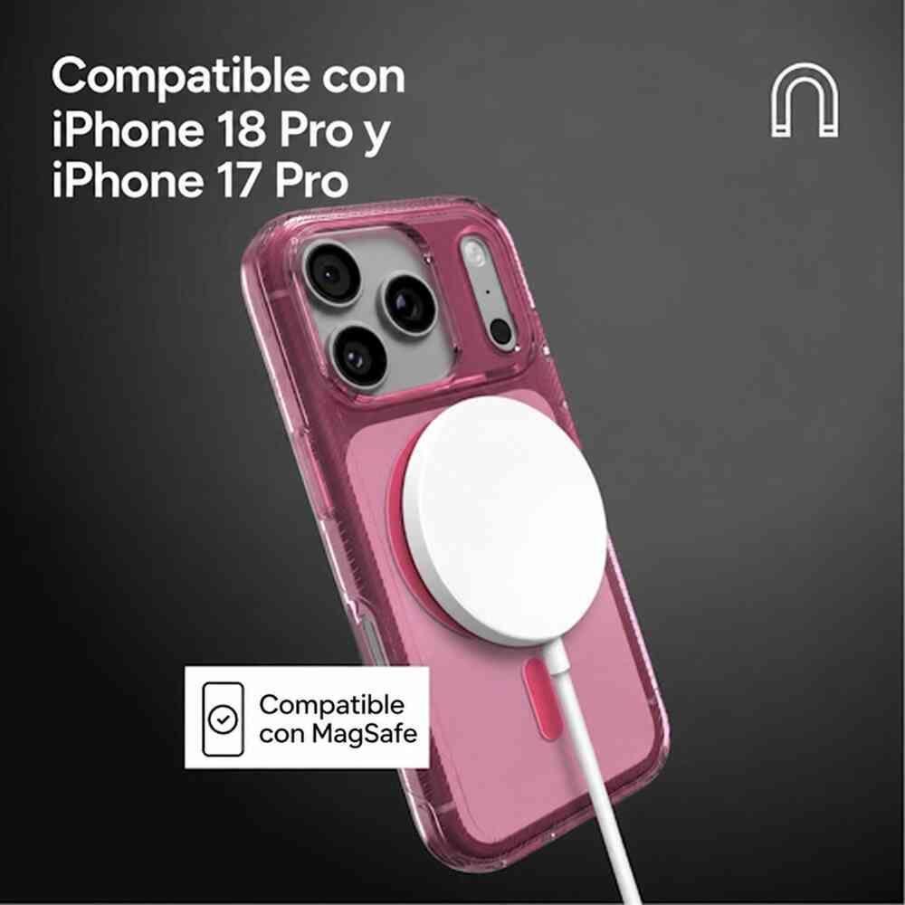 Carcasa Luxe Snap para iPhone 18 Pro Rosa Translúcido-2