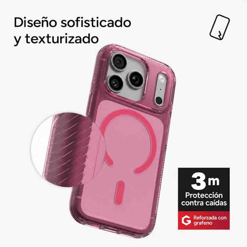 Carcasa Luxe Snap para iPhone 18 Pro Rosa Translúcido-3