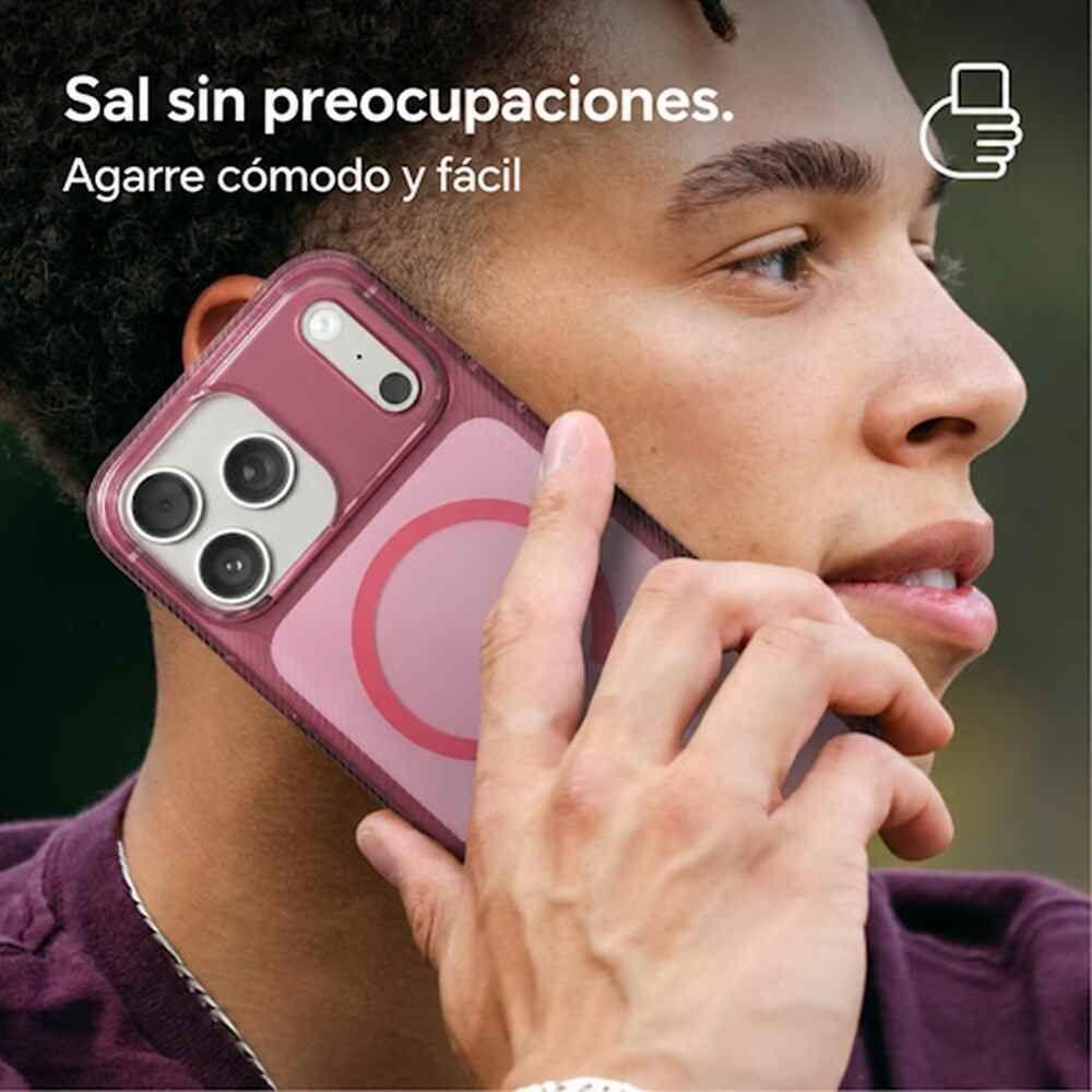 Carcasa Luxe Snap para iPhone 18 Pro Rosa Translúcido-5