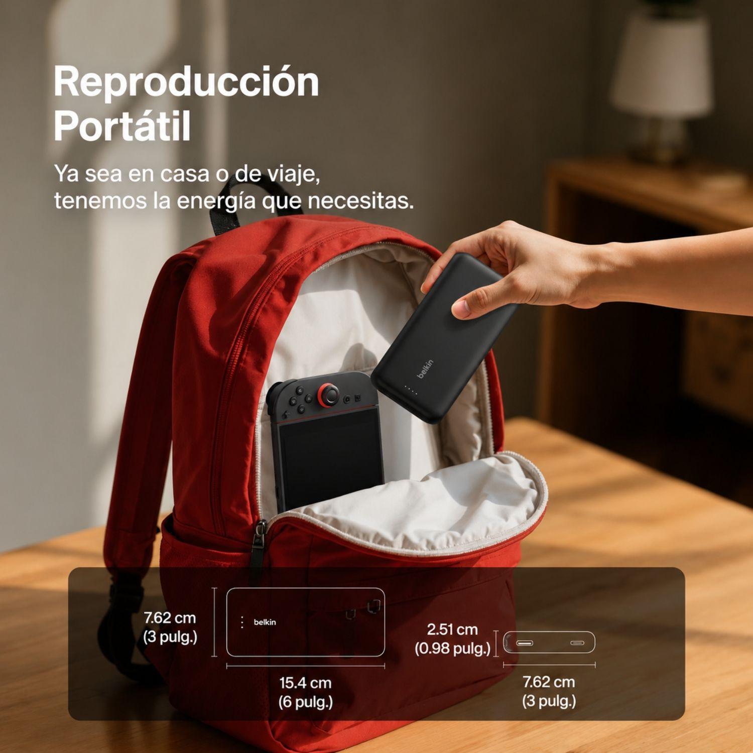 Batería 20.000 mAh con cable USB-C para Nintendo Switch 2-3