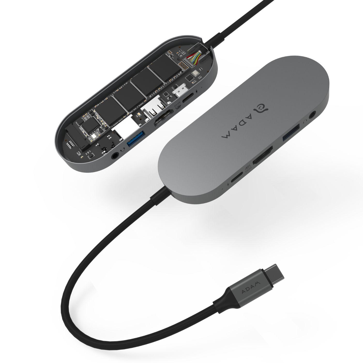 Hub USB-C 3.1 5 en 1 Casa Hub S240G Adam Elements-3