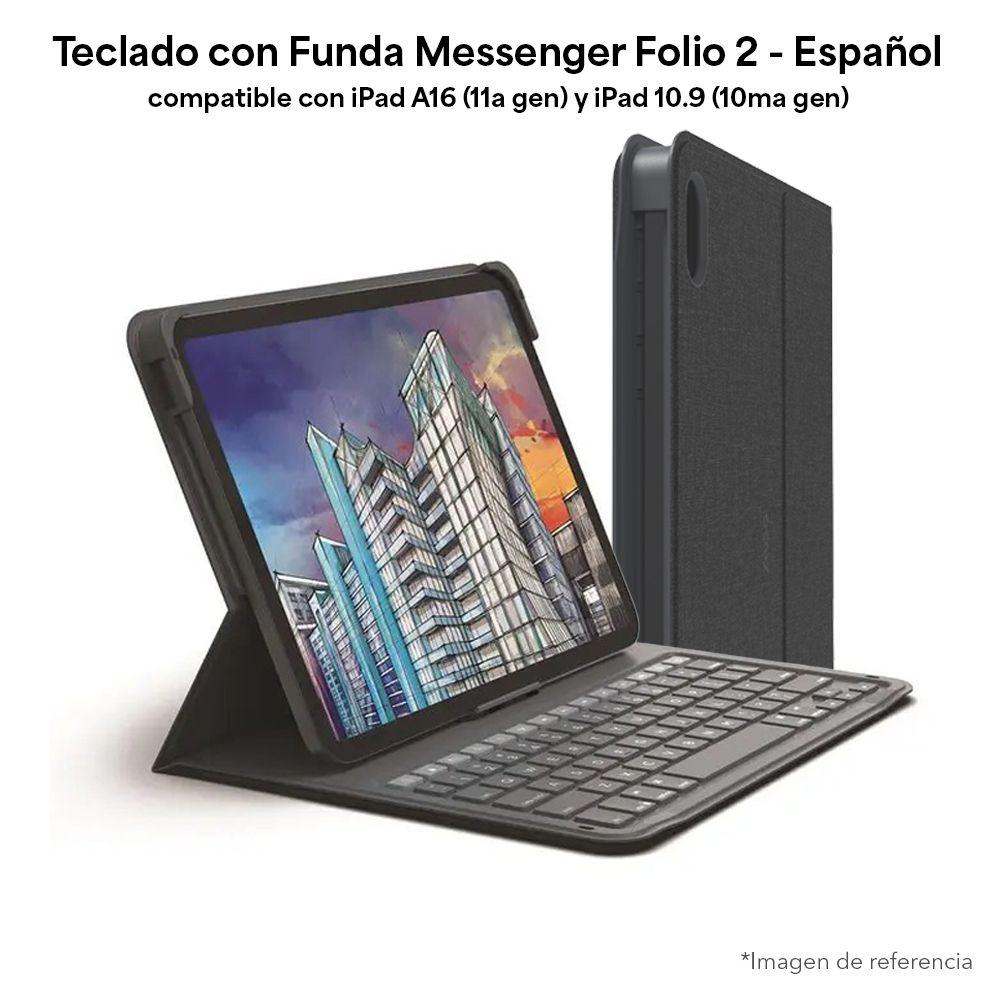 Teclado con Funda Messenger Folio 2 para iPad 11 (A16) ES-3