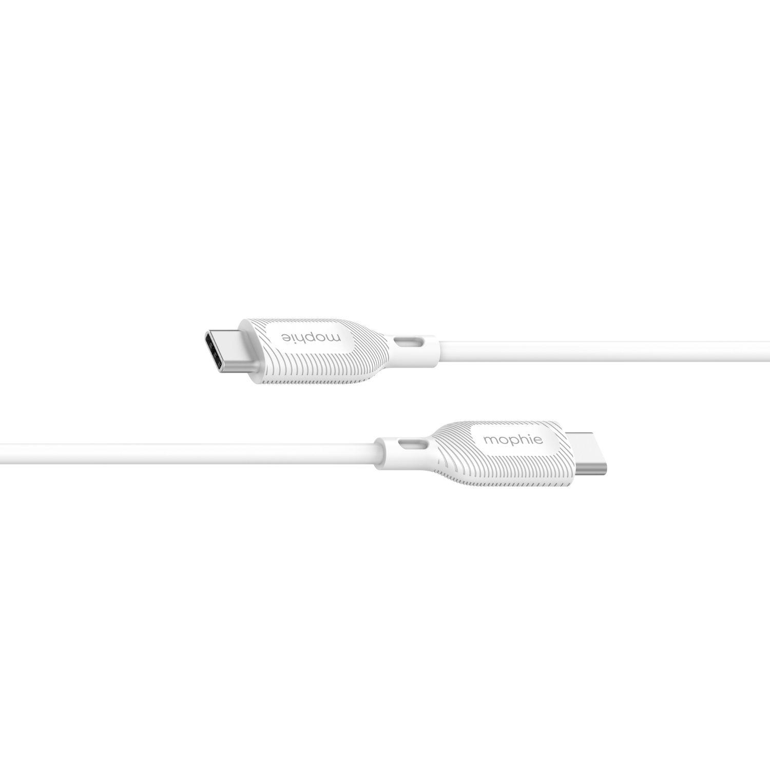 Cable USB-C a USB-C 1m 60W Mophie Blanco-2
