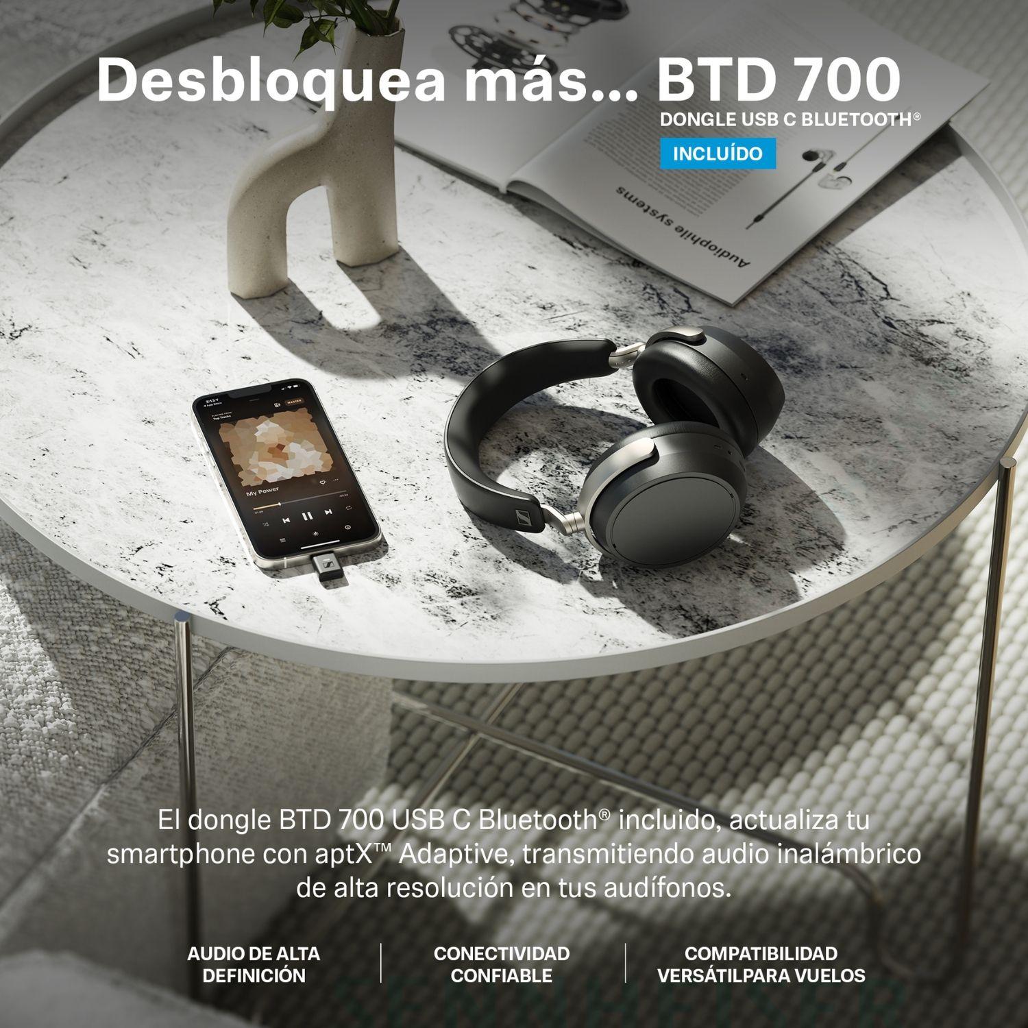 Audífonos Over-Ear HD B630 Wireless ANC Sennheiser negro-7