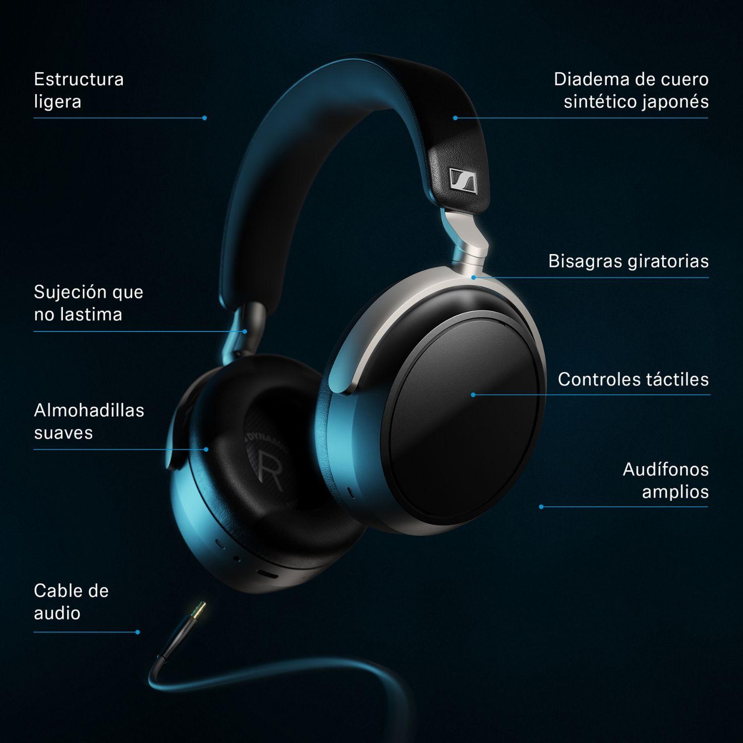 Audífonos Over-Ear HD B630 Wireless ANC Sennheiser negro-8