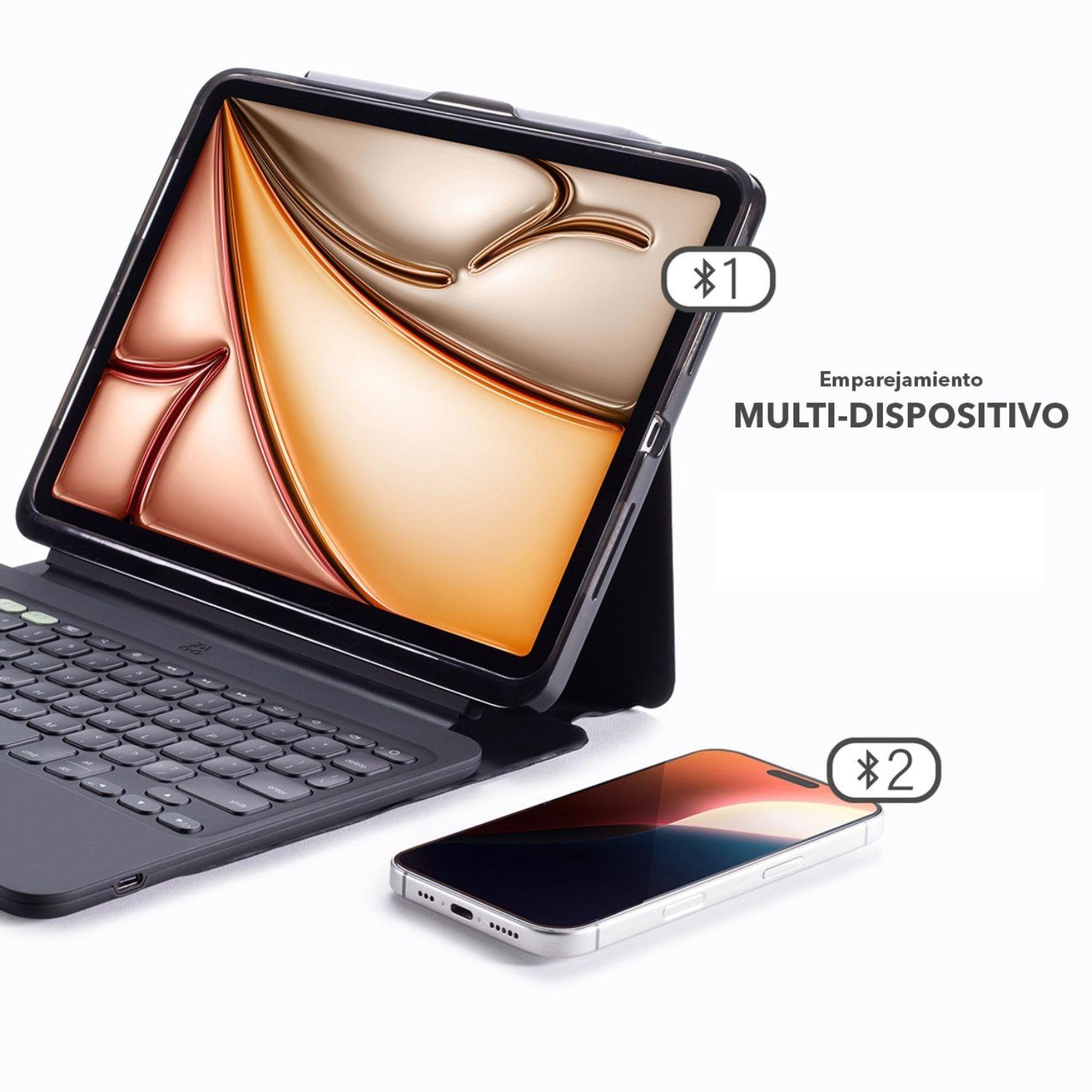 Teclado con Funda Pro Keys 2 para iPad Air 13 (M2, M3) ES-8