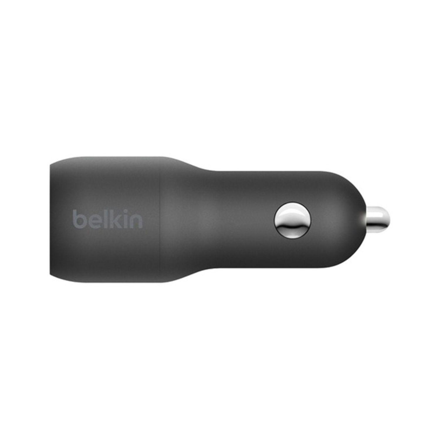 Cargador 32w Para Auto Con Cable Lightning Belkin Negro-3