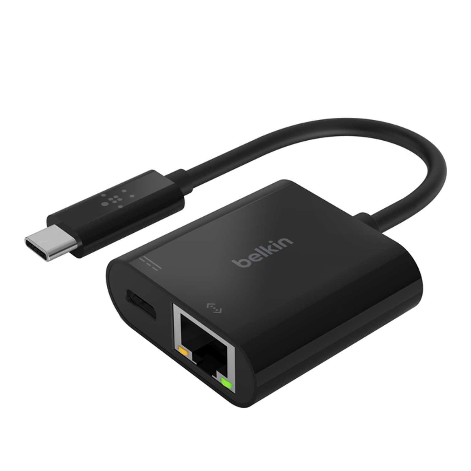 Adaptador USB-C a Ethernet con entrada de carga-1