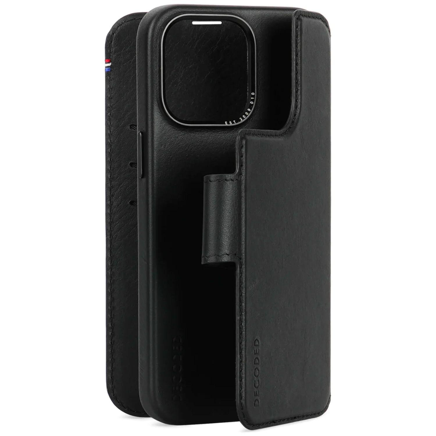 Funda cuero Wallet MagSafe iPhone 15 Pro Max Decoded Negro-1