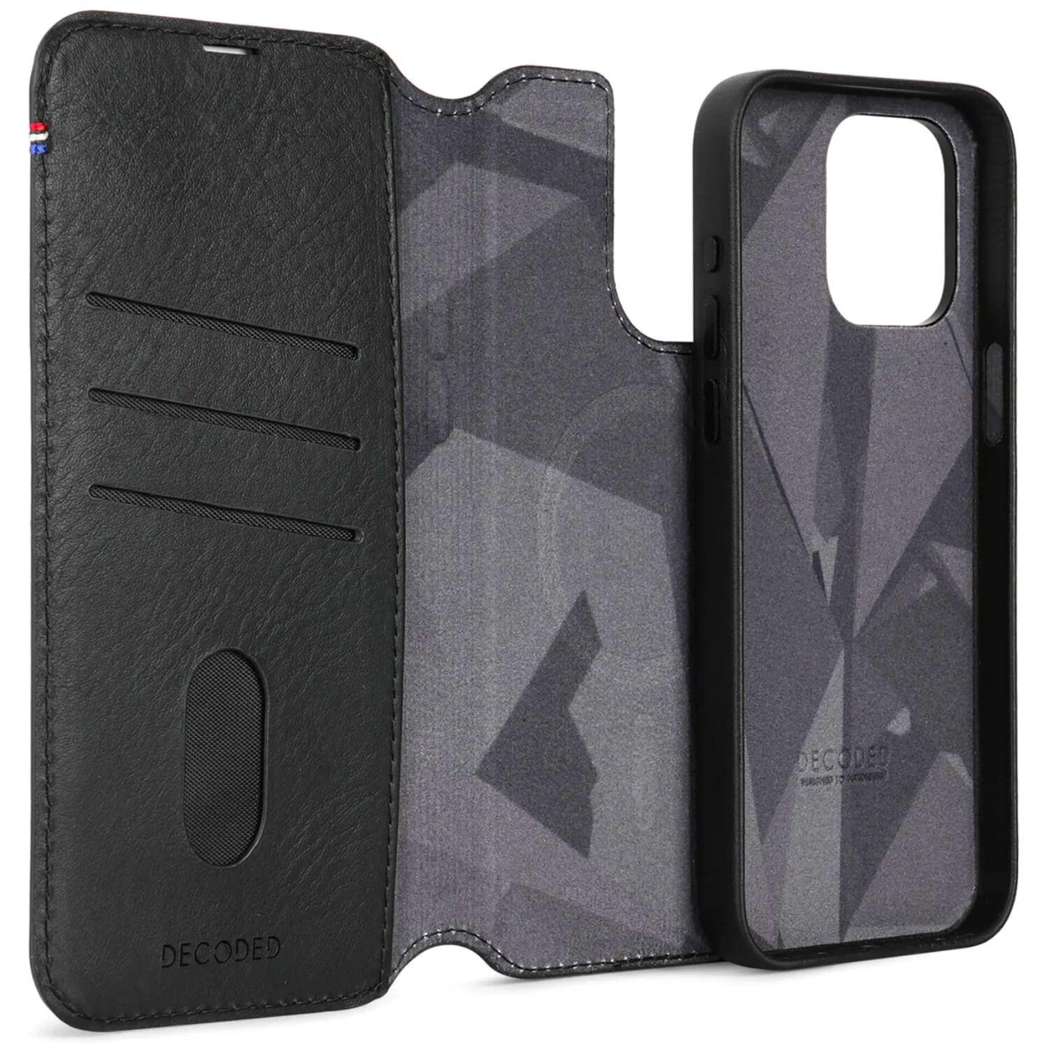 Funda cuero Wallet MagSafe iPhone 15 Pro Max Decoded Negro-6