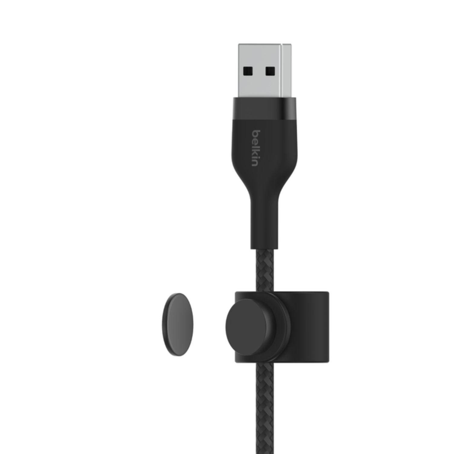 Cable Usb-a A Ligthing 1mt  Pro Flex Belkin Negro-4