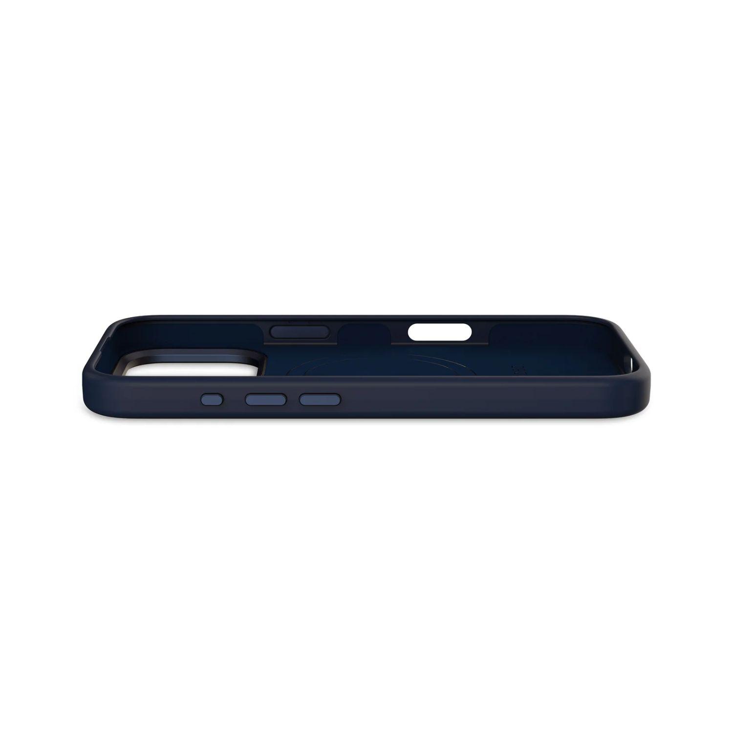 Funda silicona antimicrobial Magsafe iPhone 16 Pro Azul-5