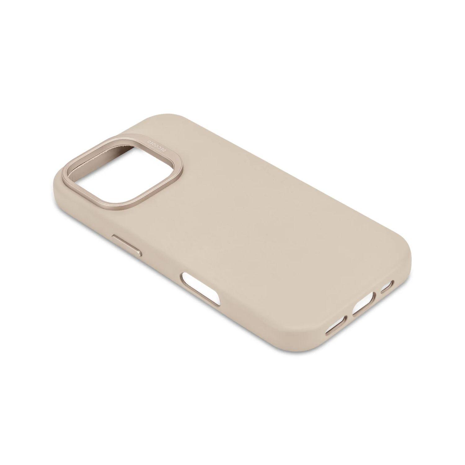 Funda cuero Magsafe iPhone 16 Pro Decoded Gris-7