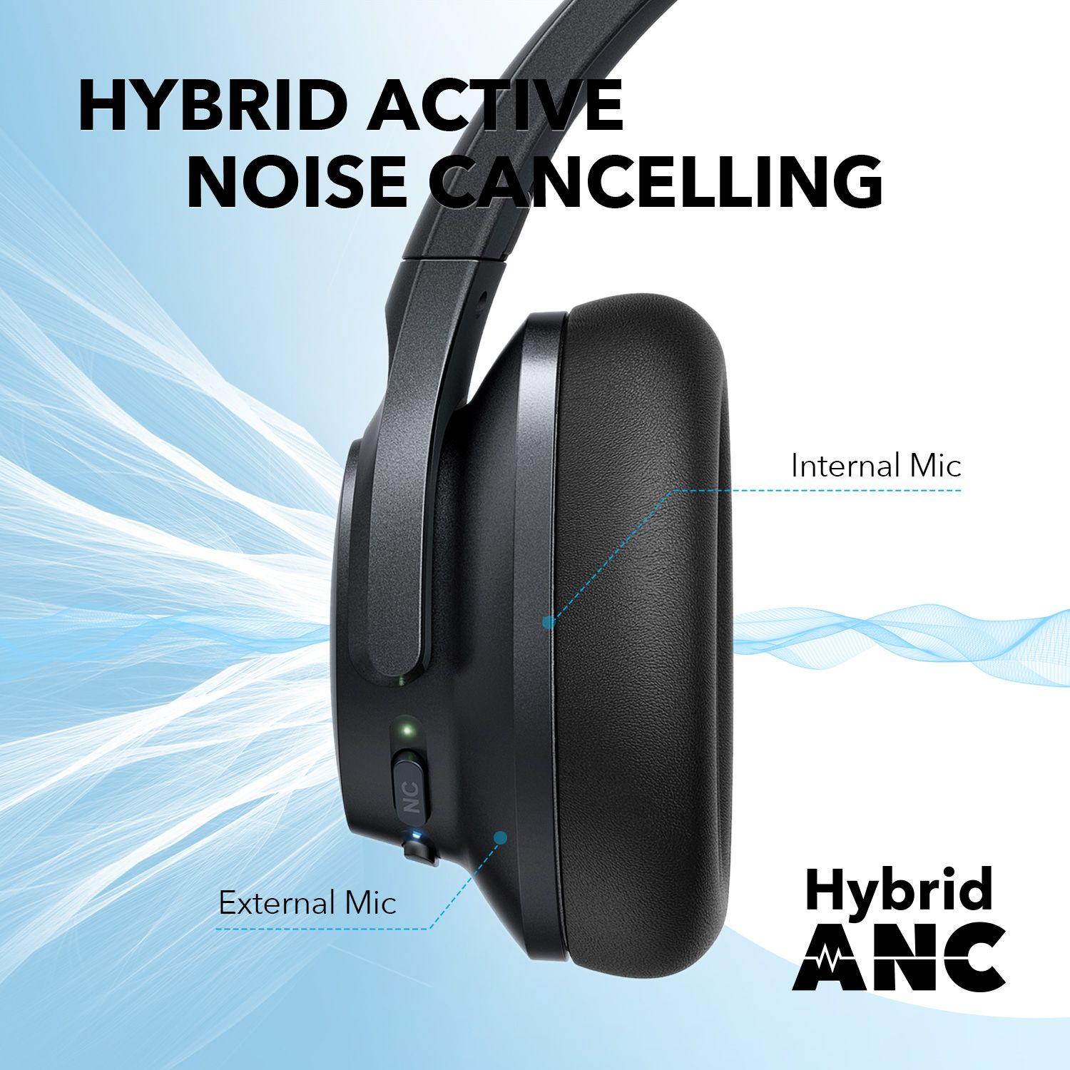 Audifono Over Ear Noise Cancelling Life Q20+ Soundcore Negro-3