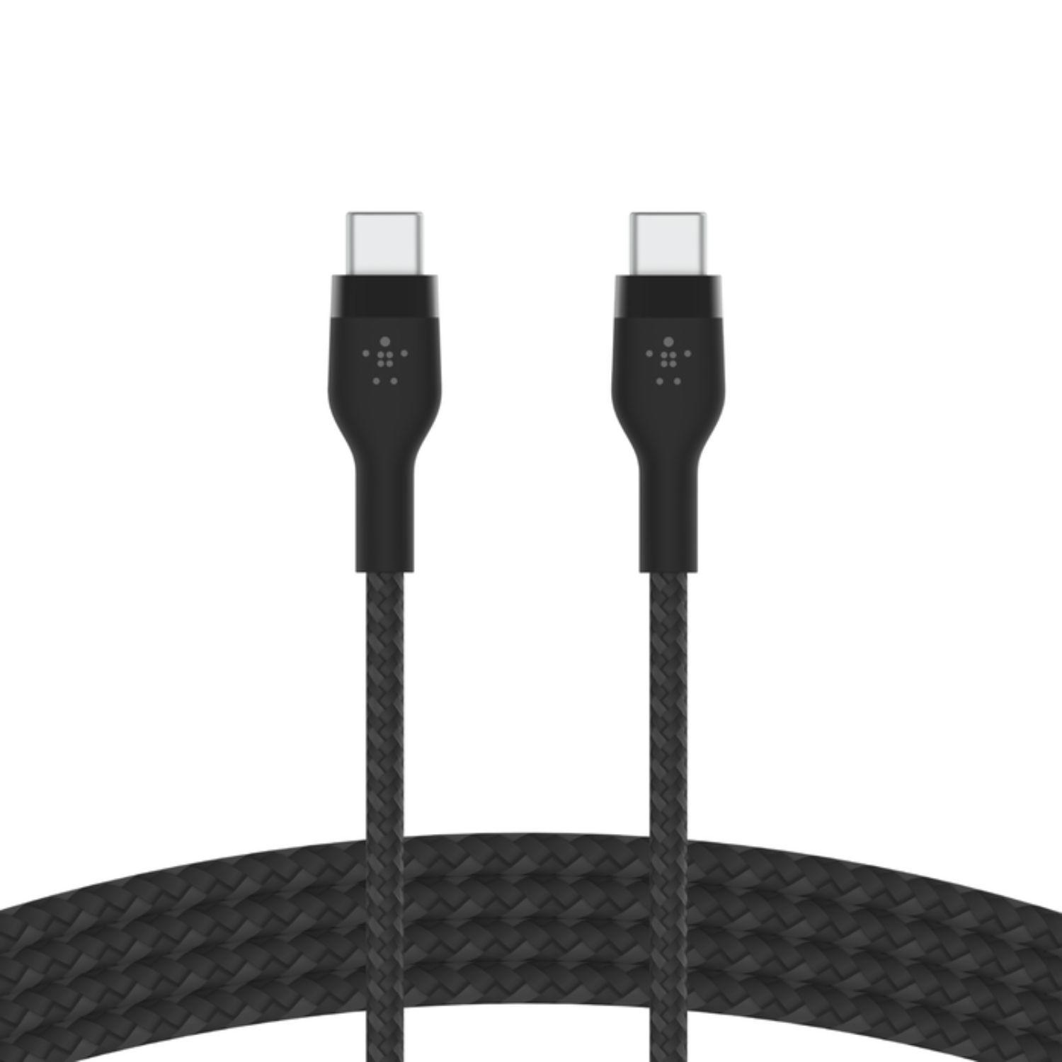 Cable Usb-c A Usb-c G 2mt  Pro Flex Belkin Negro Boostcharge-2