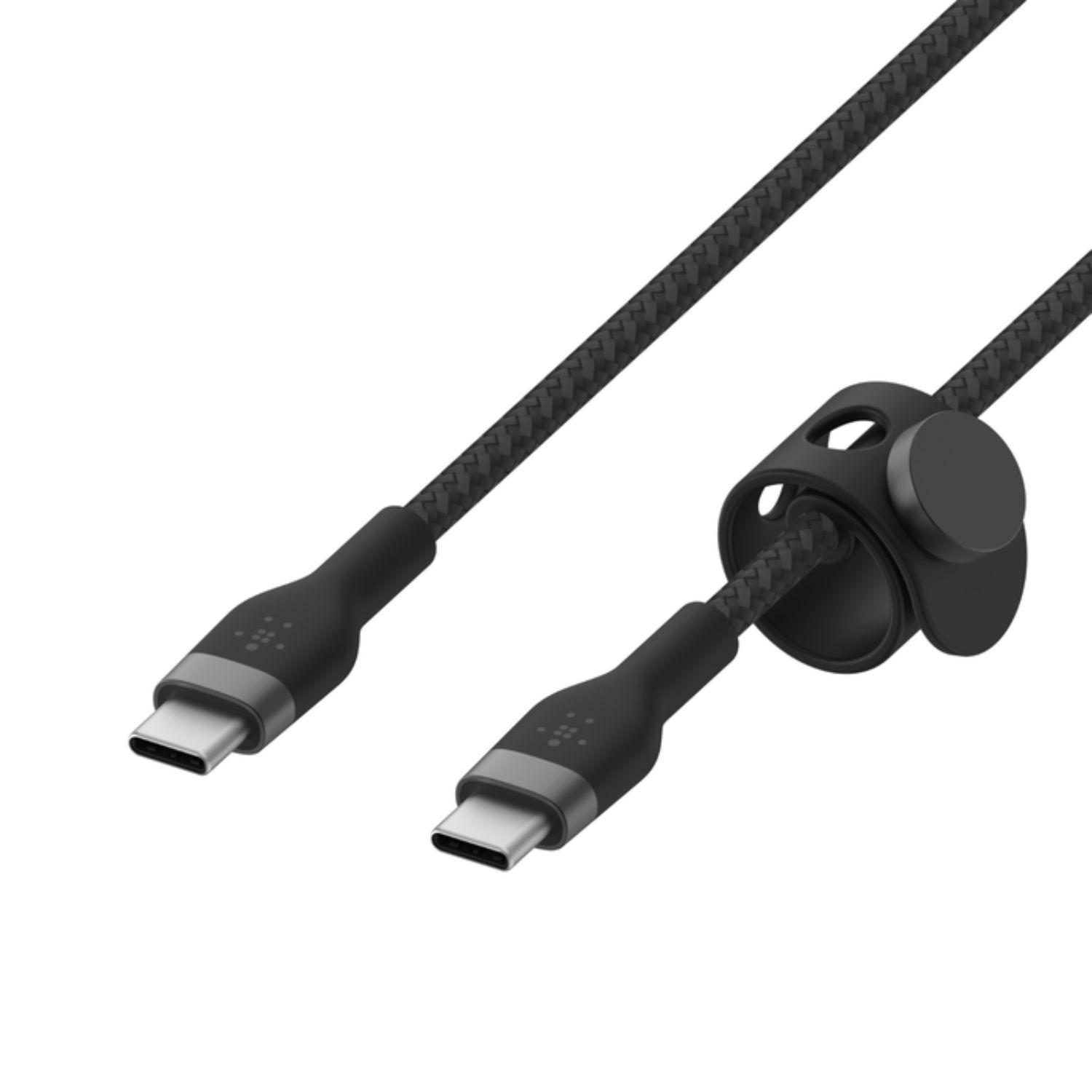 Cable Usb-c A Usb-c G 2mt  Pro Flex Belkin Negro Boostcharge-3