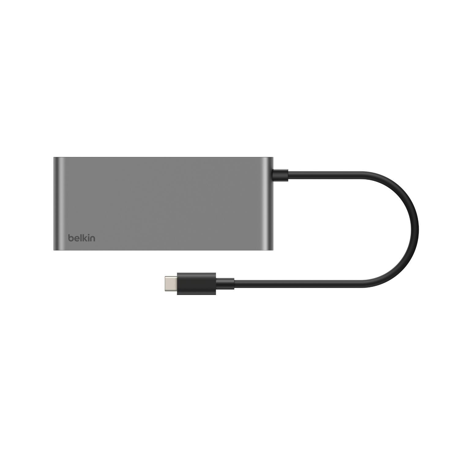 Hub USB-C de 8 puertos gris espacial-2