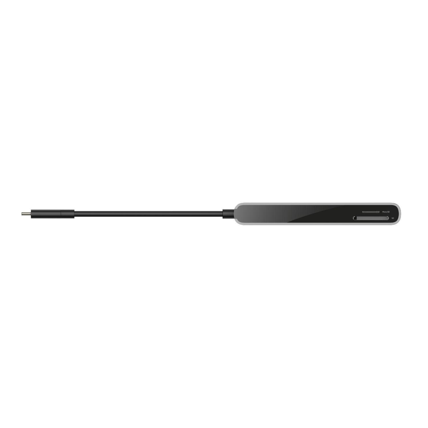 Hub USB-C de 8 puertos gris espacial-3