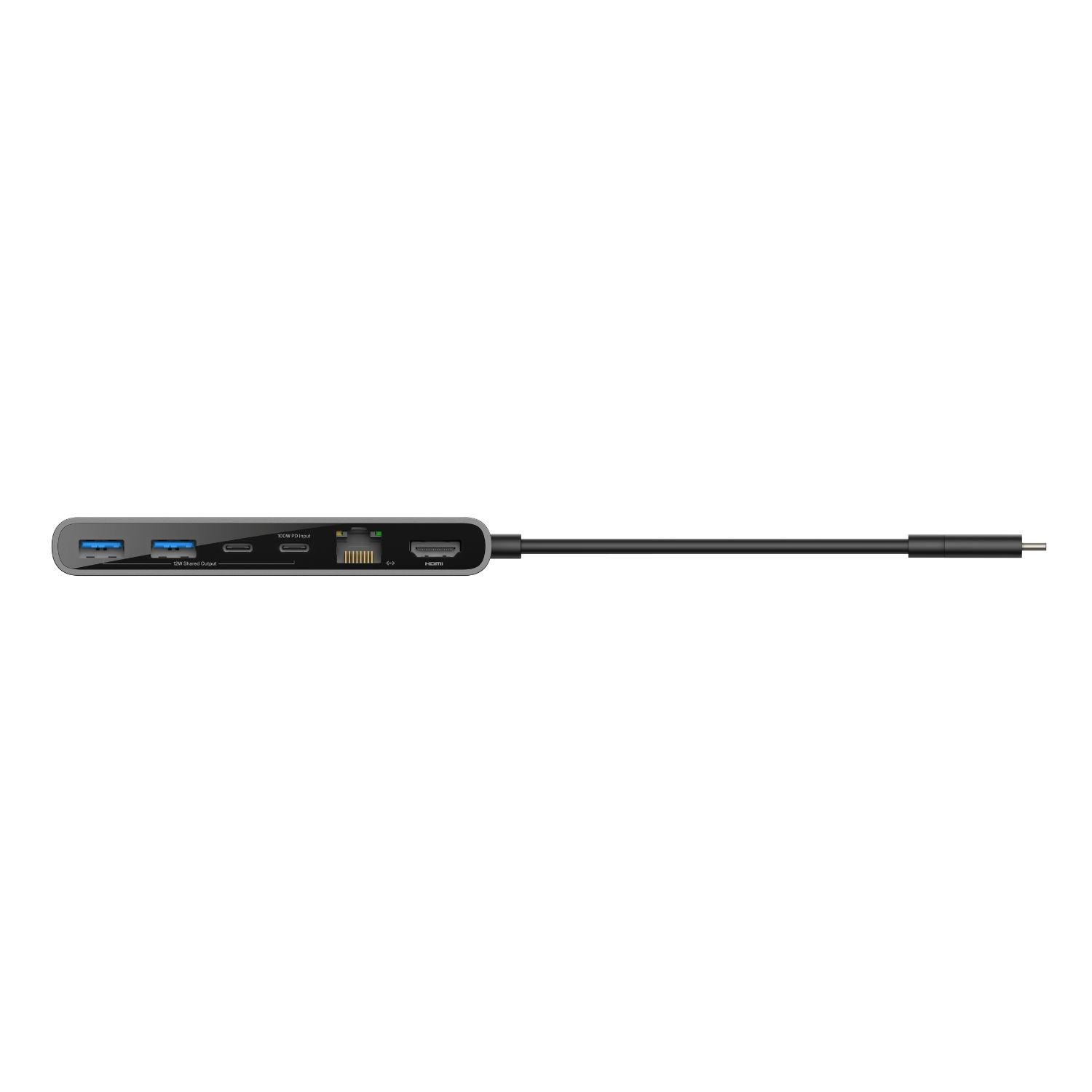 Hub USB-C de 8 puertos gris espacial-4