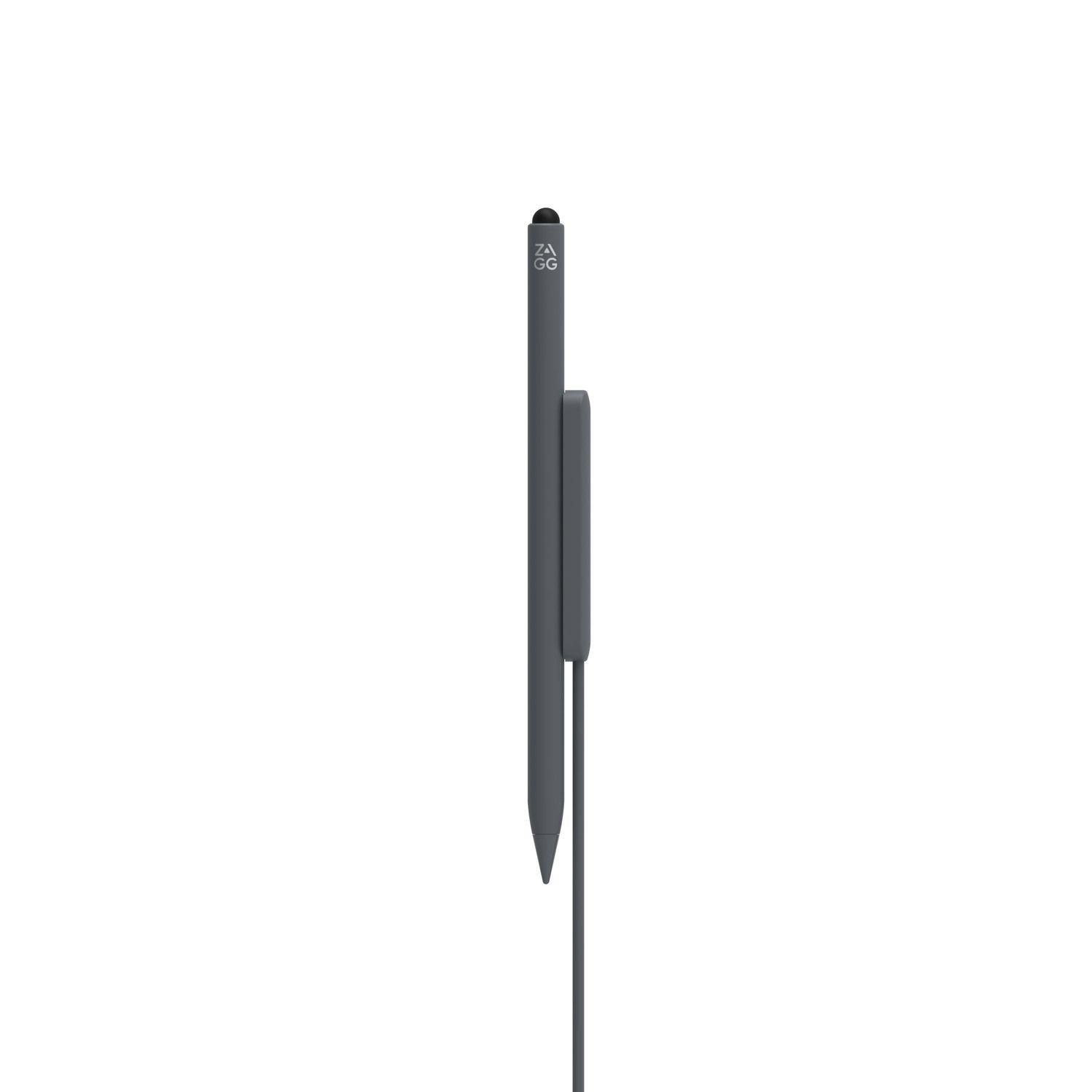 Lápiz Pro stylus 2 para iPad Zagg Gris con carga inalámbrica-2