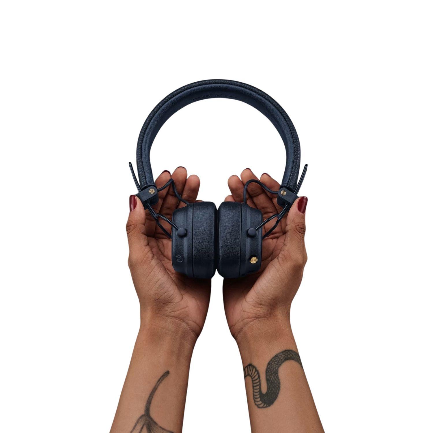 Audífonos Bluetooth On Ear Marshall Major V Azul Medianoche-4