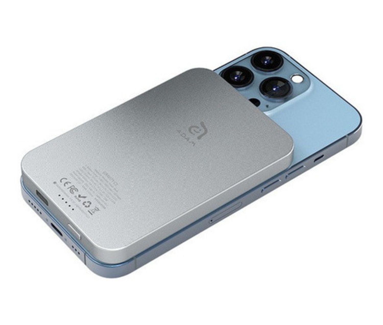 Bateria Con Carga Magnetica 5.000 Mah Adam Elements Plata-0