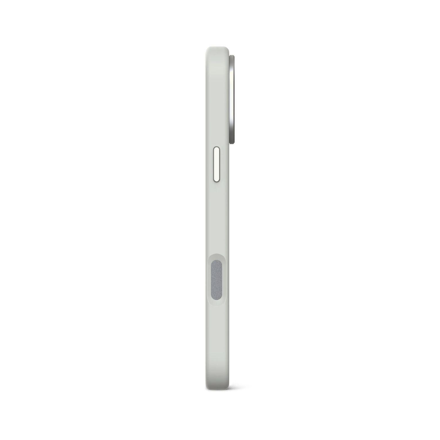 Funda silicona antimicrobial Magsafe iPhone 16 Pro Max Gris-4