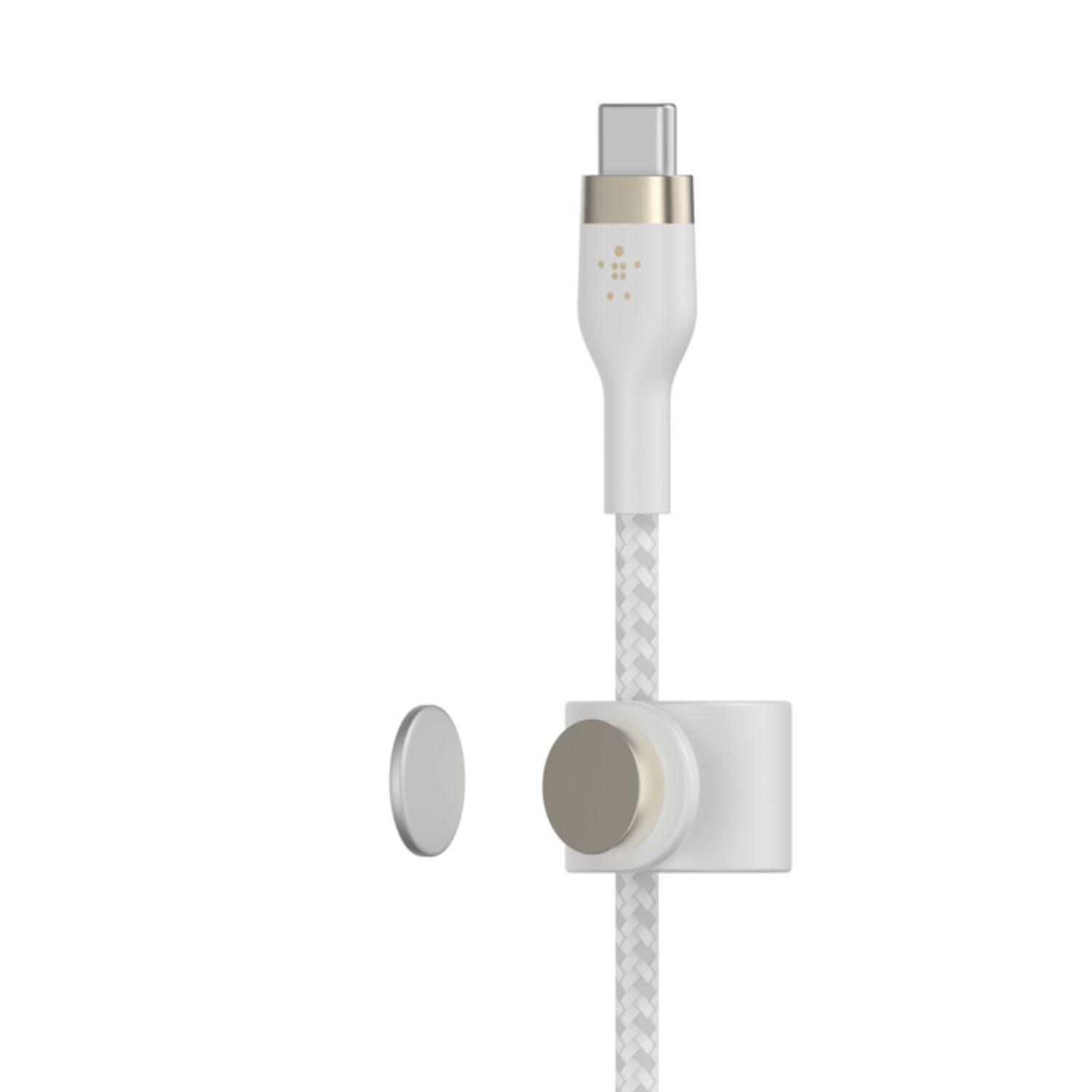 Cable Usb-c A Ligthing 3mt  Pro Flex Belkin Blanco-4