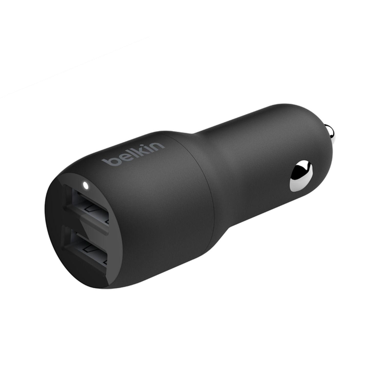 Cargador Dual De Auto Belkin 24w Doble Usb Boost Charge-2