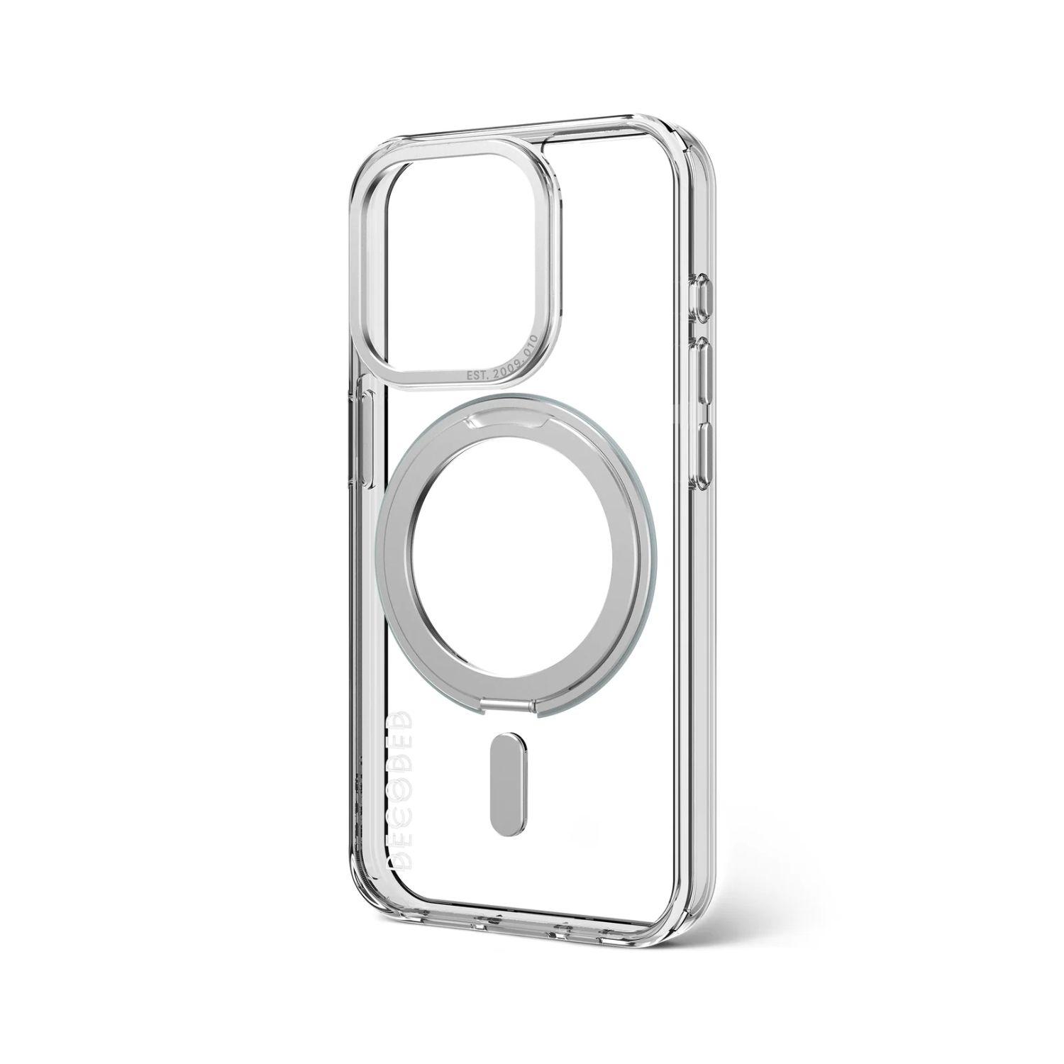 Funda reciclada LoopStand para iPhone 15 Pro Transparente-4