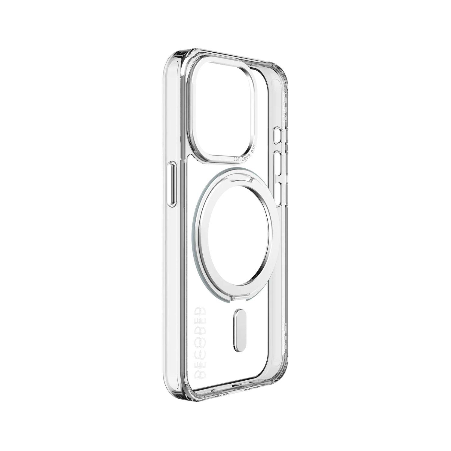 Funda reciclada LoopStand para iPhone 15 Pro Transparente-5