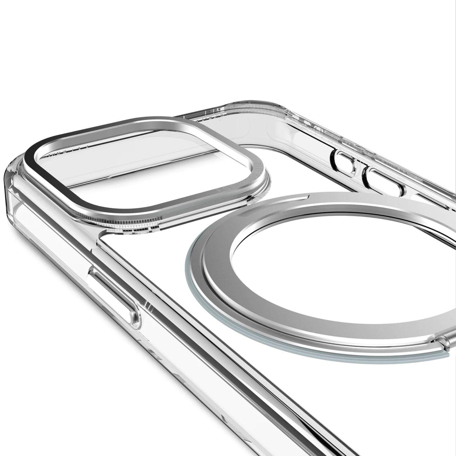 Funda reciclada LoopStand para iPhone 15 Pro Transparente-7