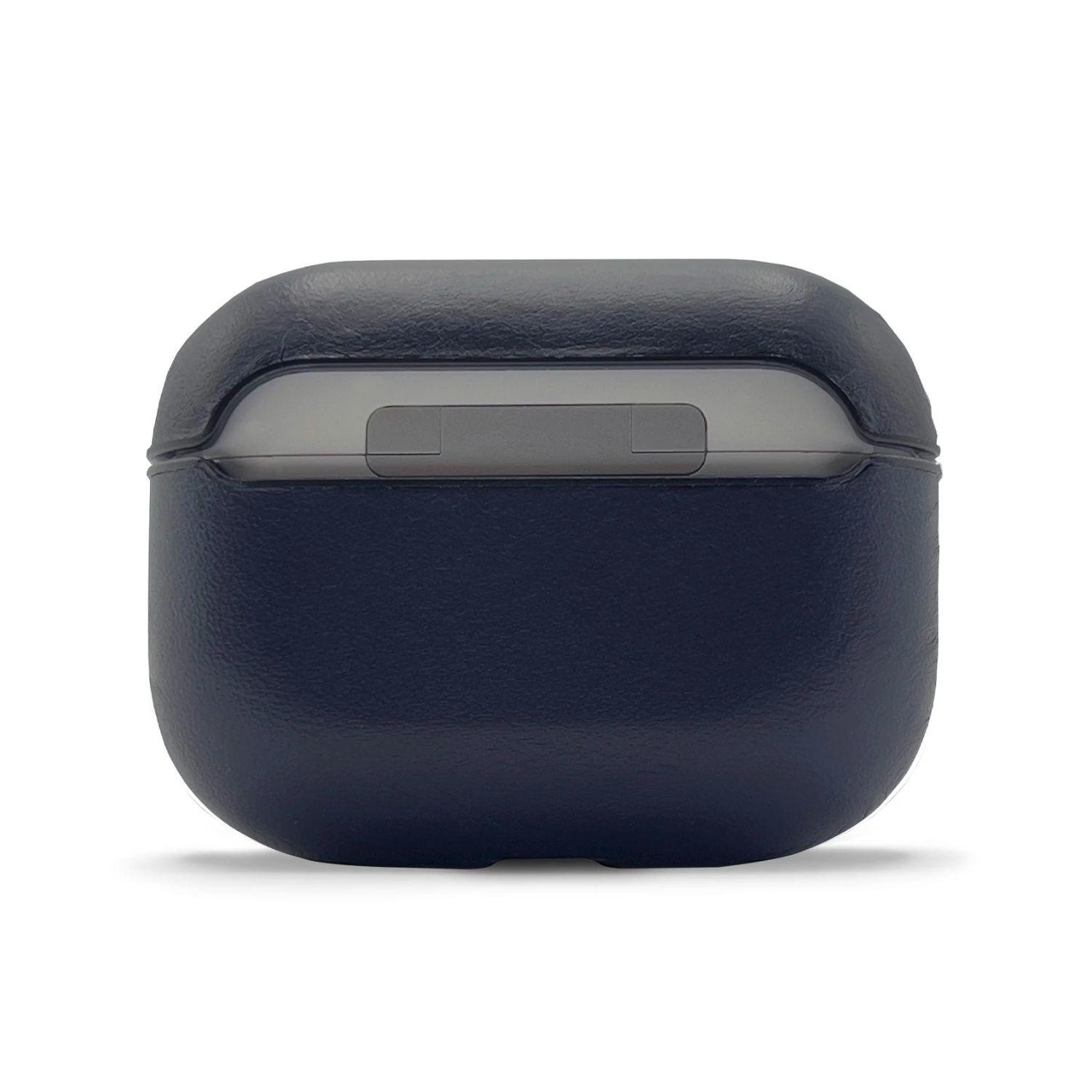 Funda cuero para Airpods Pro 2ª y 1ª gen Decoded Azul-3