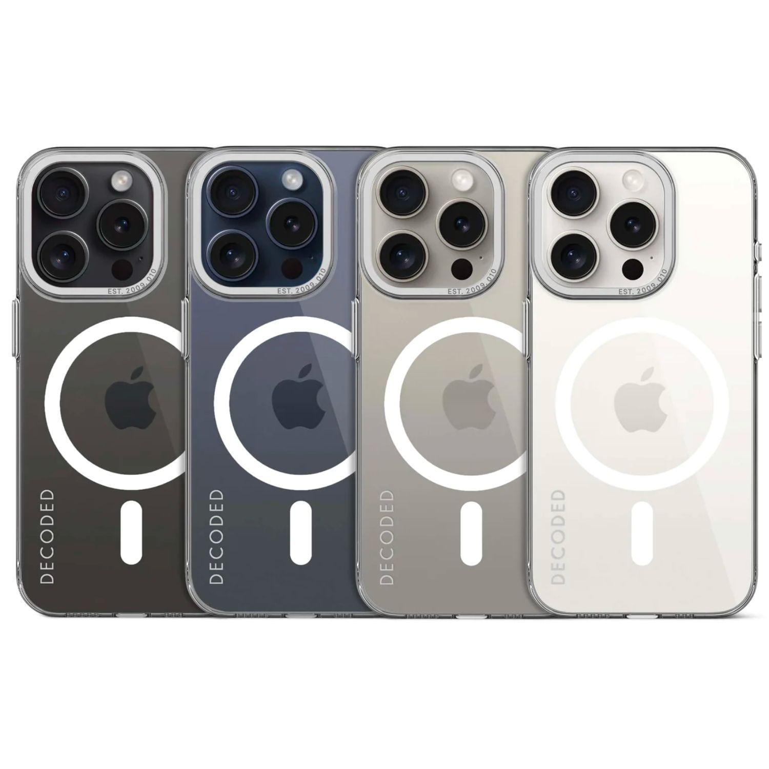 Funda reciclada MagSafe iPhone 15 Pro Decoded Transparente-2