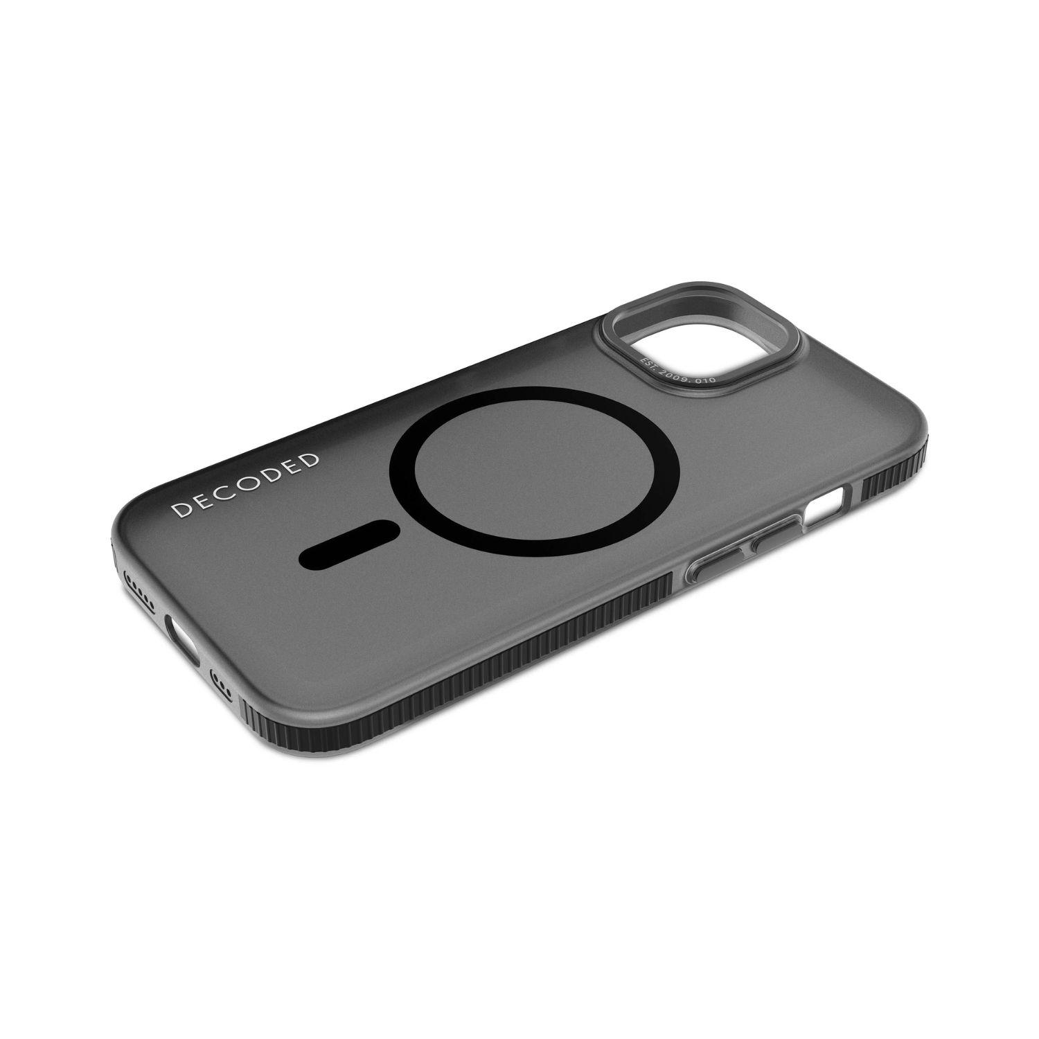 Funda reciclada con MagSafe para iPhone 15 Decoded Humo-5