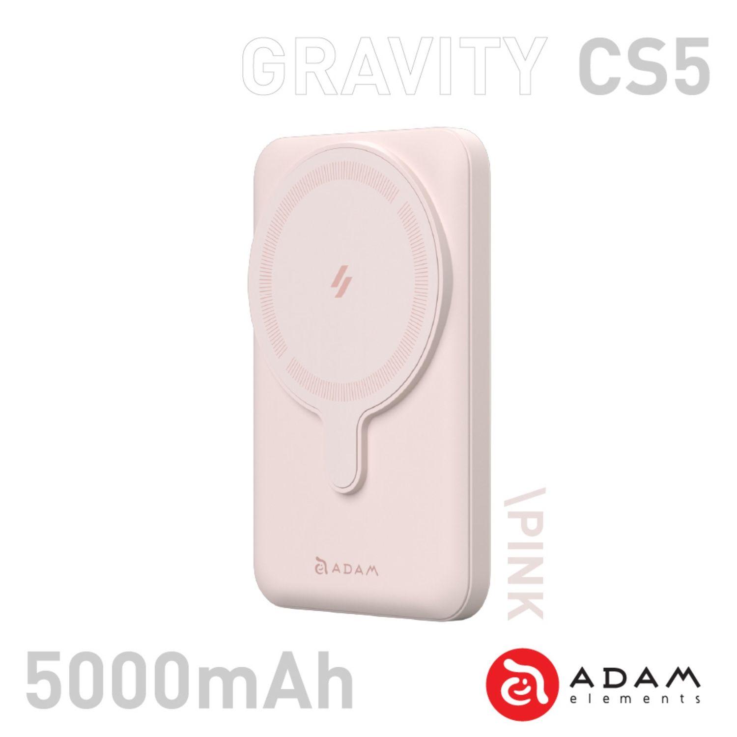 Bateria Gravity CS5 carga magnética 5.000 mAh Rosado-1