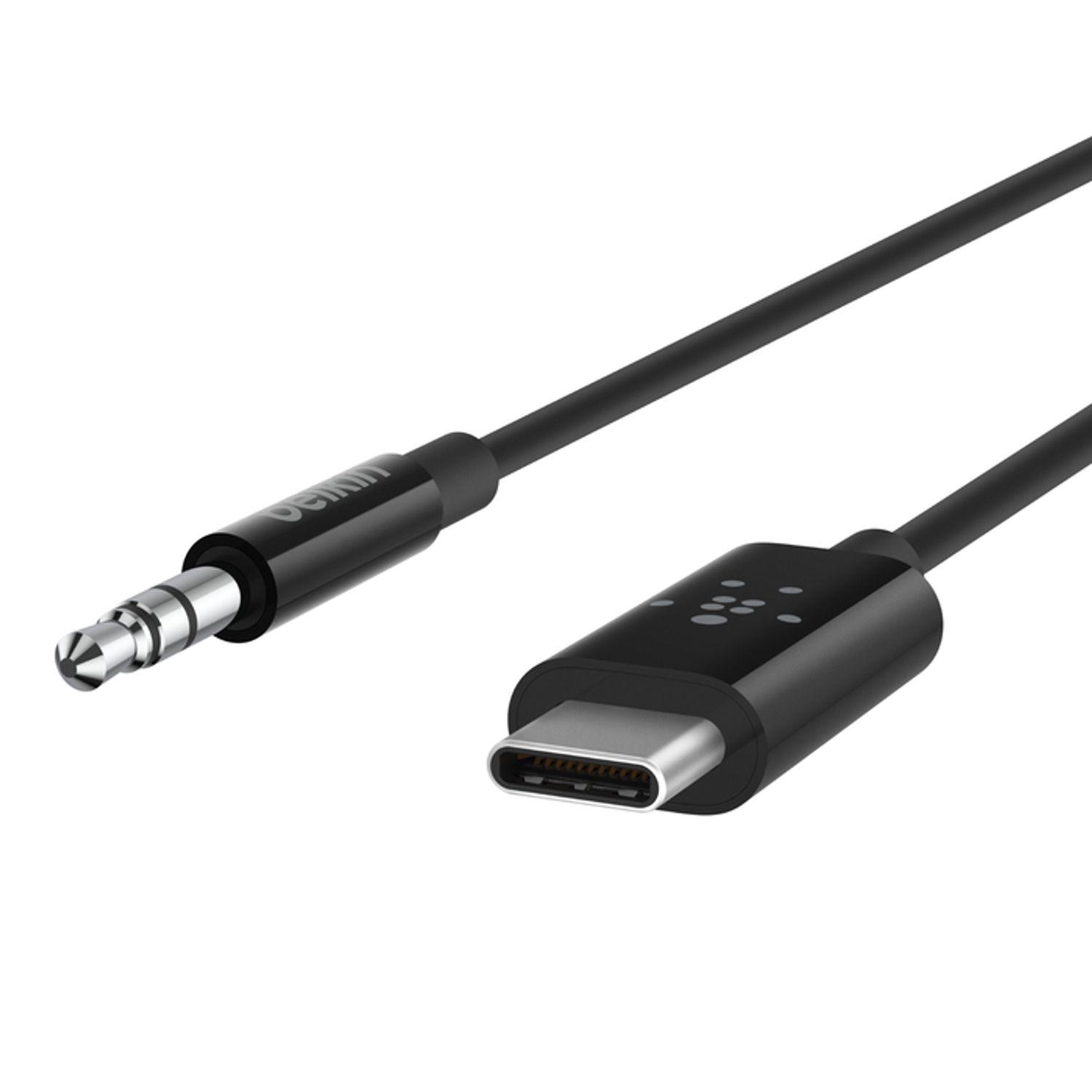 RockStar Cable de audio de 3,5 mm con conector USB-1