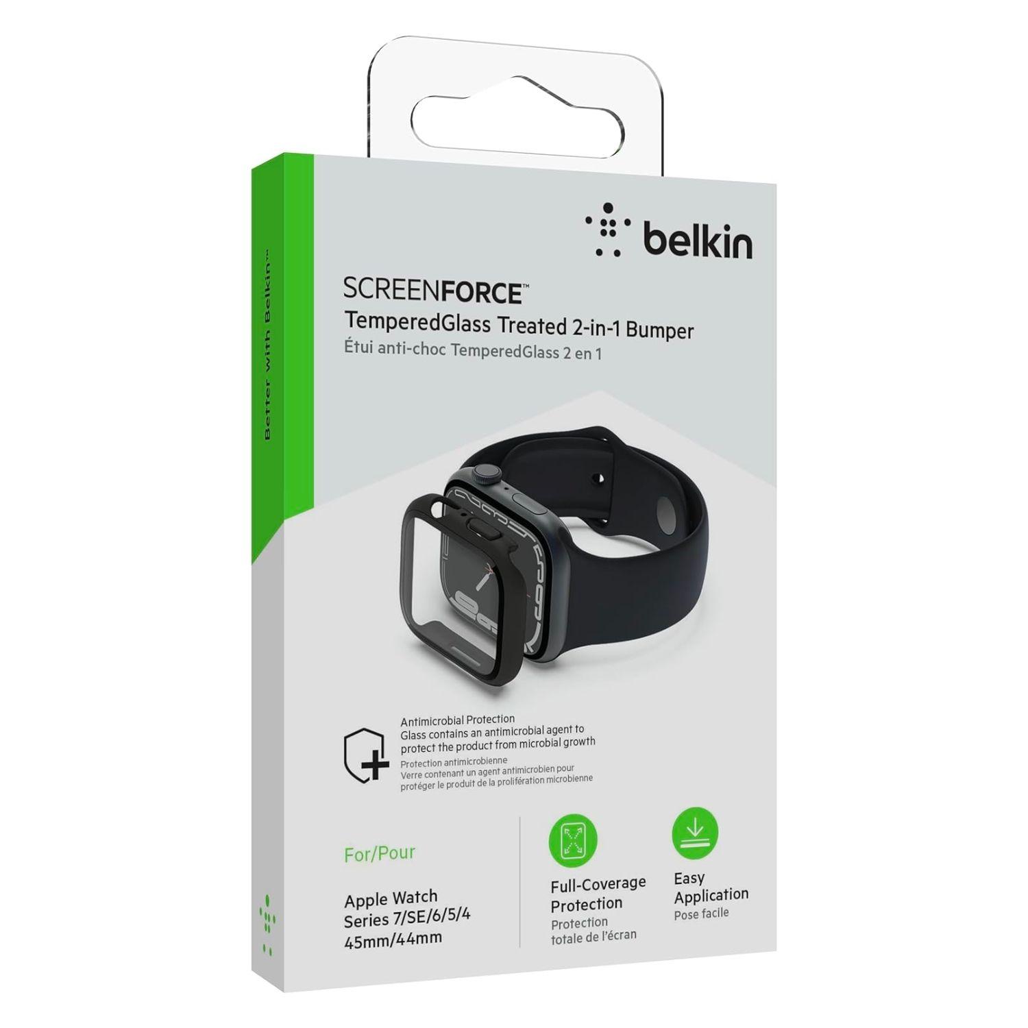 Bumper Para Apple Watch Serie 7 De 45 Mm Belkin Negro-6