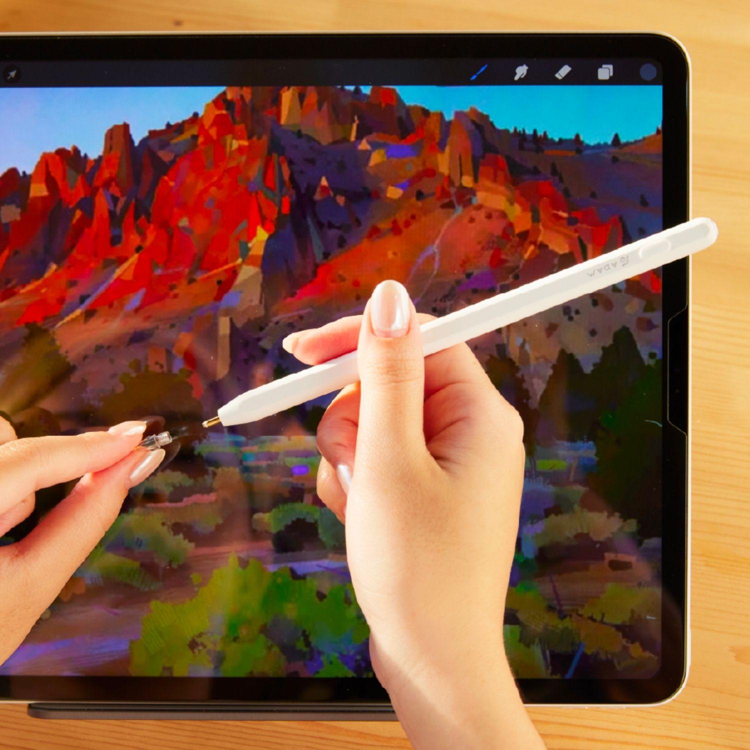 Lapiz para iPad con carga magnetica Adam Elements Azul-3