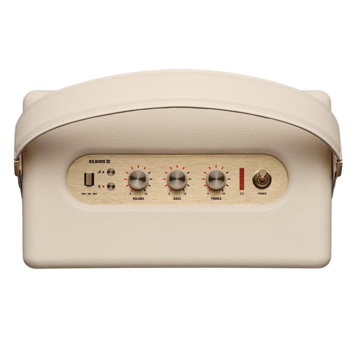 Parlante Bluetooth Portátil Marshall Kilburn III Crema-2