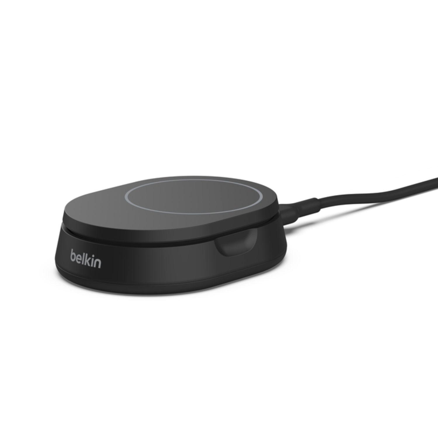 Base de carga 2 en 1 inalámbrica plegable Qi2 15 W Negra-4