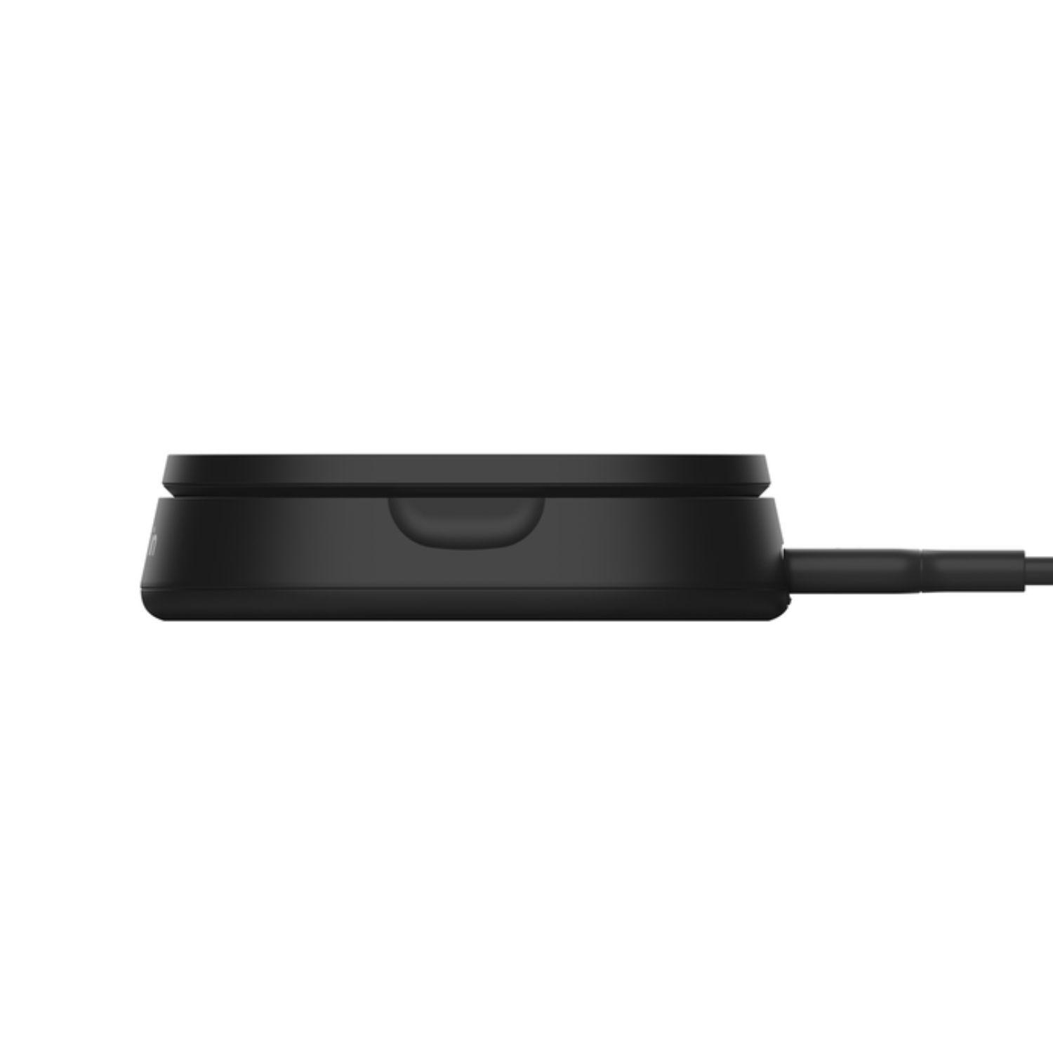 Base de carga 2 en 1 inalámbrica plegable Qi2 15 W Negra-6