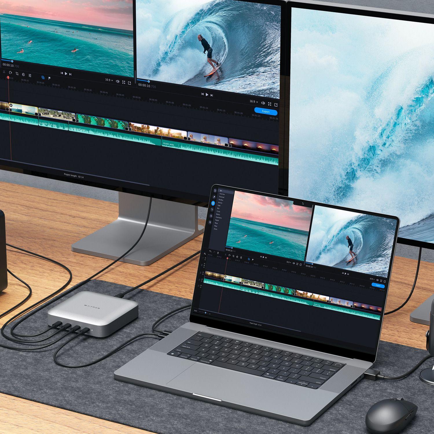 Hub USB-C de energía HyperDrive Thunderbolt 4-6