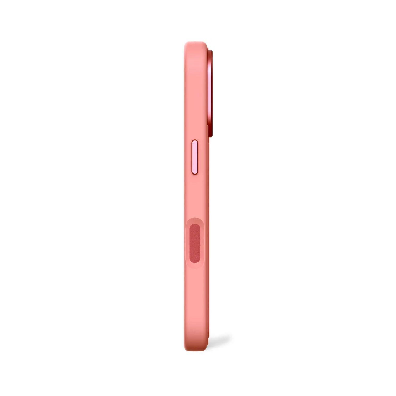 Funda silicona stacks Magsafe iPhone 16 Pro Max Rosado-5