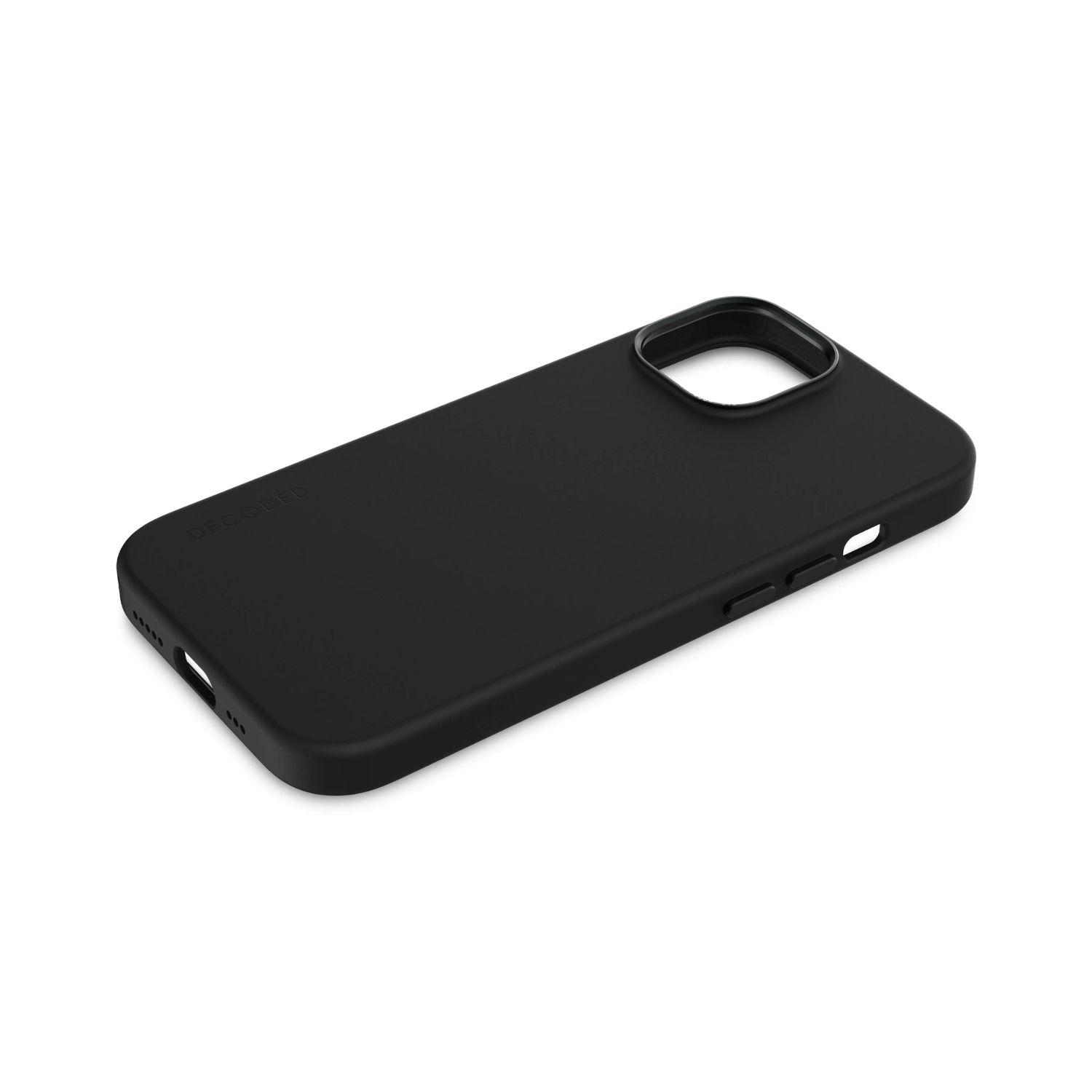 Funda silicona con MagSafe para iPhone 15 Decoded Grafito-5